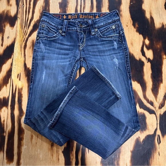 Rock Revival Blue Flare & Wide Leg Jeans - Picture 1 of 11